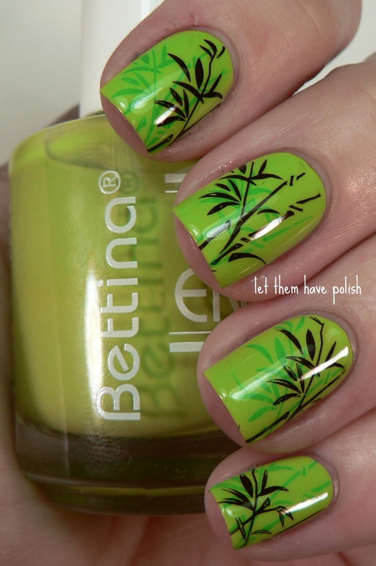Bambú Nail Art: Diseños de uñas con estilo tropical y elegante | Tutorial paso a paso